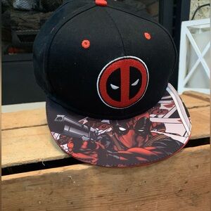 Marvel Black Hat with Red Embroidered Logo